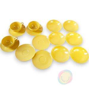 Vintage 15pc Melmac Harvest Gold Dish Set Alexander Barna